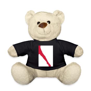 Leg Silhouette - Teddy Bear - black - Front