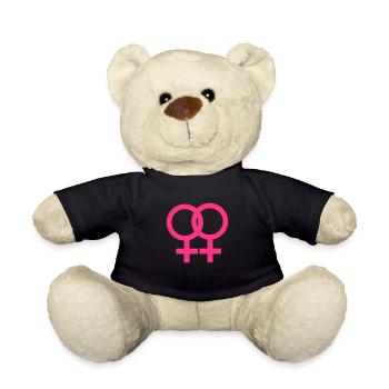 Lesbian - Teddy Bear - black - Front