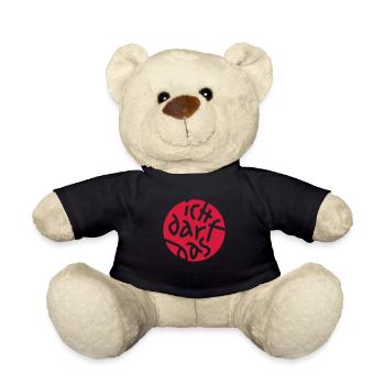 ICH DARF DAS - Teddy - Schwarz - Vorne