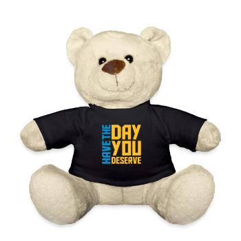 the day you deserve - Teddy Bear - black - Front
