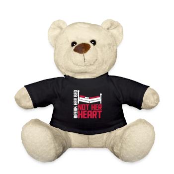 break her bed Zitat - Teddy - Schwarz - Vorne
