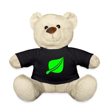 Leaf Ecological Symbol Leaves Tree Leaf Green - Teddy Bear - black - Front