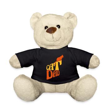 Conception du logo Cat Dad - Nounours - noir - Devant
