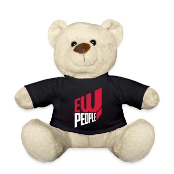 ew people lustiges Zitat - Teddy - Schwarz - Vorne