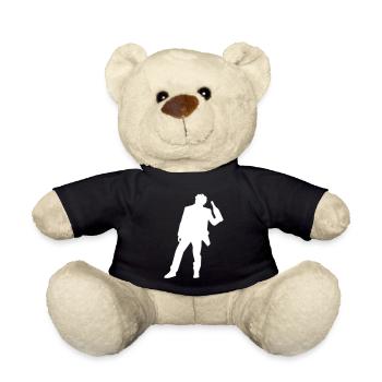 Drinking Party Booze Silhouette - Teddy Bear - black - Front