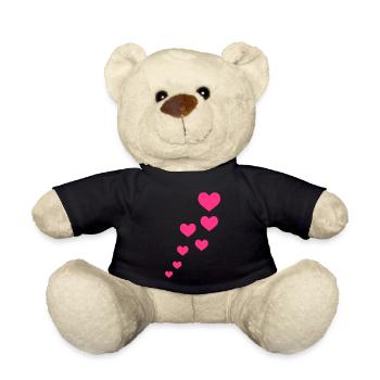 herzen - Teddy - Schwarz - Vorne