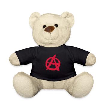 Anarchie Symbol Logo Design - Teddy - Schwarz - Vorne