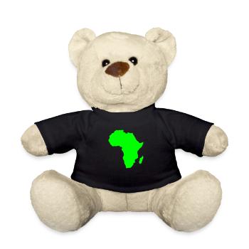 L'Afrique, le continent, l'Europe, l'Asie, - Nounours - noir - Devant