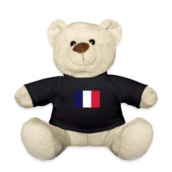 Drapeau de France - Nounours - noir - Devant