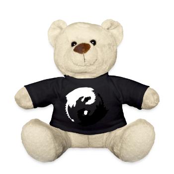 Yin et Yang dragon avec spheren - Nounours - noir - Devant