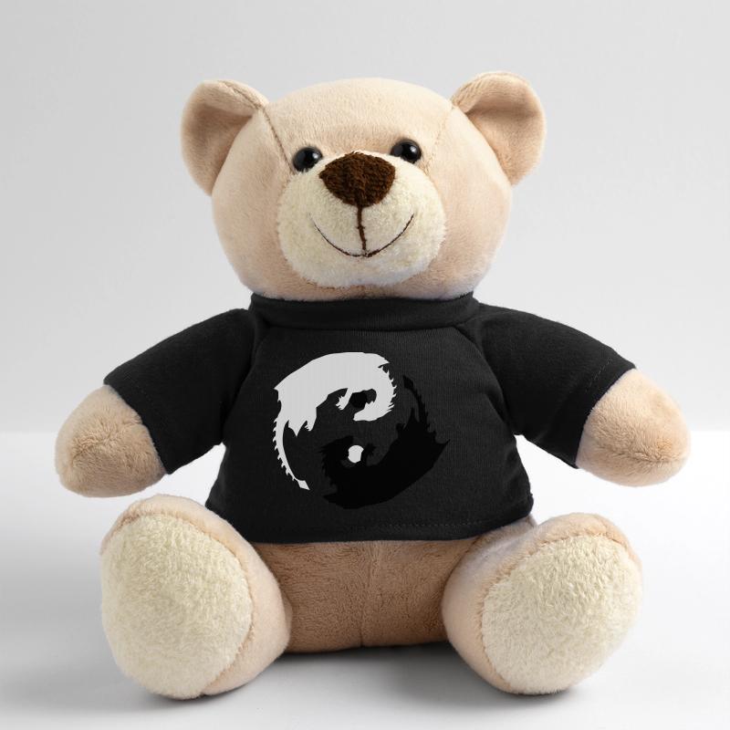Yin and Yang Dragons with Spheres Teddy Bear