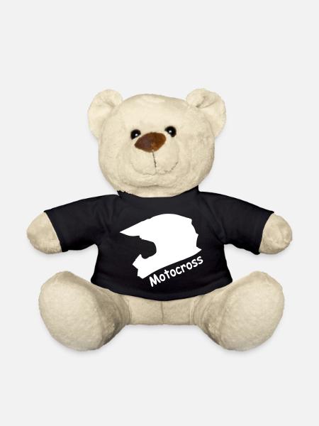 Motocross helmet - Teddy Bear - black