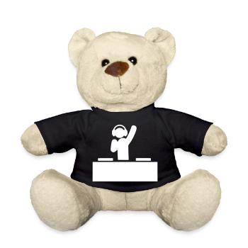 DJ Music Producer Techno Outfit Music Partymaker - Teddy Bear - black - Front