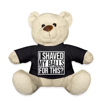 I shaved my balls - Teddy - Schwarz - Vorne
