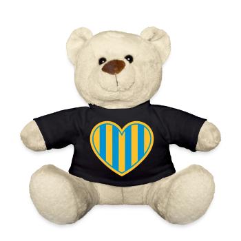 Swedish heart - Teddy Bear - black - Front