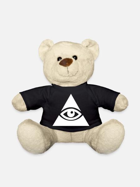 Allsehendes Auge - Teddy - Schwarz