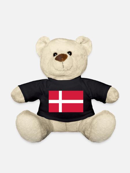 Dänemark Flagge - Teddy - Schwarz