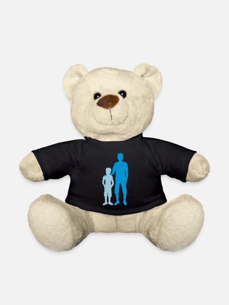 Silhouette grand frère frère - Nounours - noir
