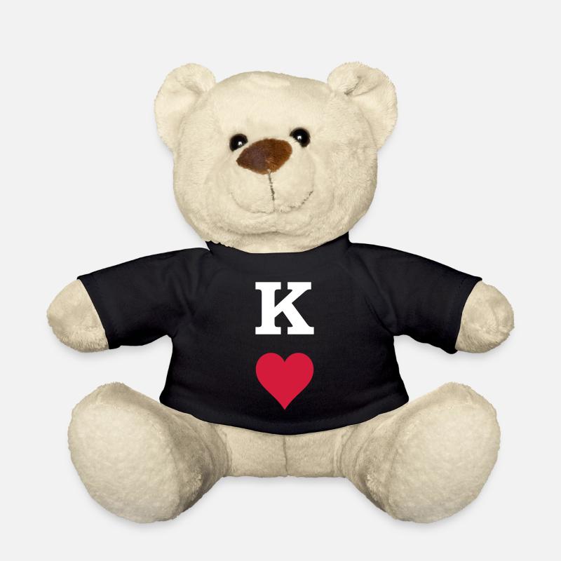 König Herz - Teddy - Schwarz
