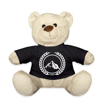 Mountains Wreath - Teddy Bear - black - Front