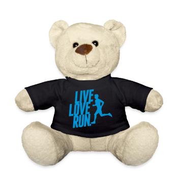 Live love run - Teddy - Schwarz - Vorne
