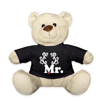 Mr Weihnachten - Teddy - Schwarz - Vorne