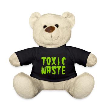 TOXIC WASTE - Teddy Bear - black - Front