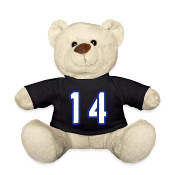 14 Number Symbol - Teddy Bear - black - Front