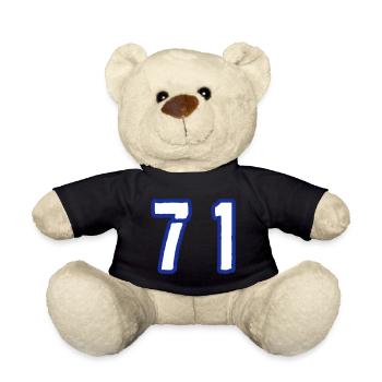 71 Zahl Symbol - Teddy - Schwarz - Vorne