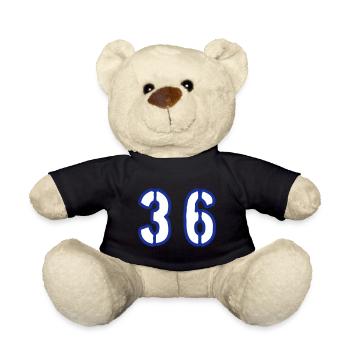36 Number Symbol - Teddy Bear - black - Front