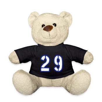 29 Zahl Symbol - Teddy - Schwarz - Vorne