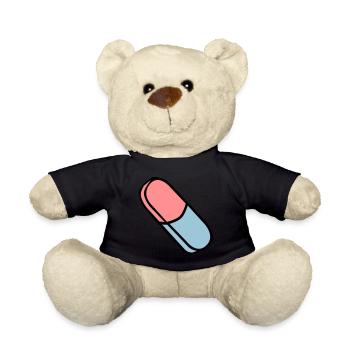 Radierer Radiergummi Eraser gomme - Teddy - Schwarz - Vorne