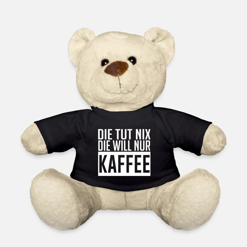 Die tut nix will nur Kaffee - Teddy - Schwarz
