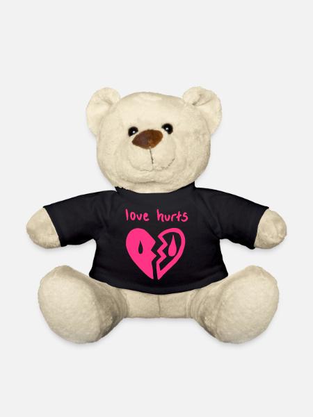 Love hurts. Heartache and partnership - Teddy Bear - black