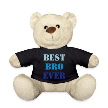 Best bro ever - Nounours - noir - Devant