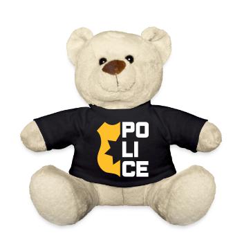 Police (marque de service réduite de moitié) - Nounours - noir - Devant