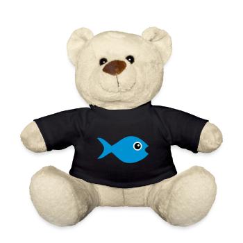 ★ Couleurs de conception modifiables ★ Poisson aux yeux écarquillés - Nounours - noir - Devant