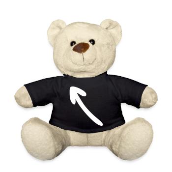 Arrow drawing sketch white - Teddy Bear - black - Front