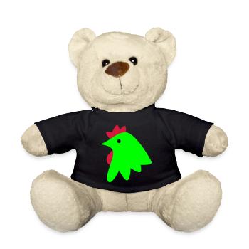 Rooster - Teddy Bear - black - Front