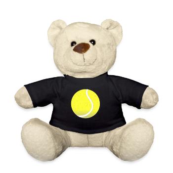balle de tennis jaune dans le design chic - Nounours - noir - Devant