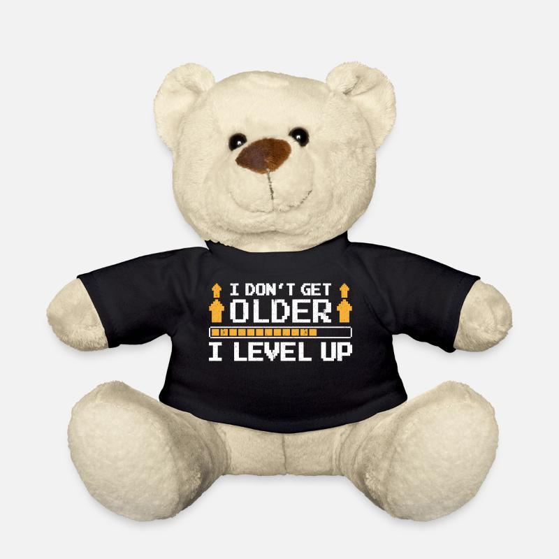 Les jeux deviennent plus vieux Level Up Funny - Nounours - noir