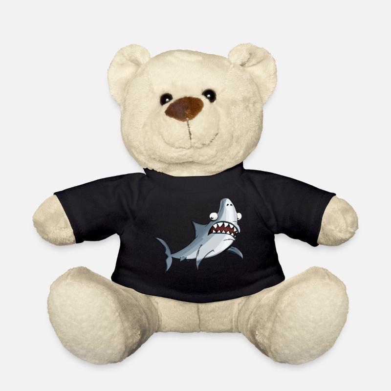 lustiger Haifisch - Teddy - Schwarz