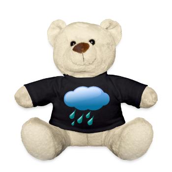 Wolken,Wetter,Regen - Teddy - Schwarz - Vorne