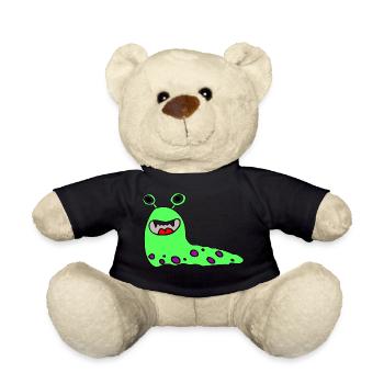 Monster,Comic,Kinder - Teddy - Schwarz - Vorne