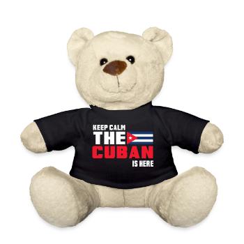 Keep Calm The Cuban is Here Kuba - Teddy - Schwarz - Vorne