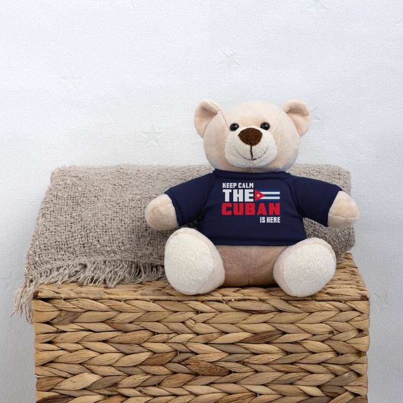 Keep Calm The Cuban is Here Cuba Teddy Bear