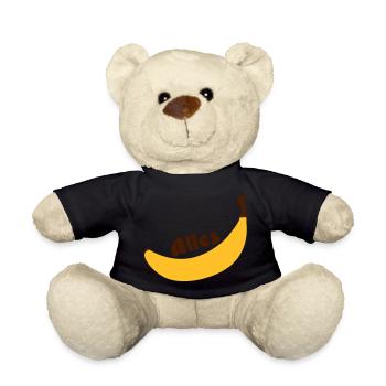 all banana - Teddy Bear - black - Front