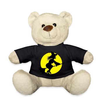 Fliegende Hexe - Teddy - Schwarz - Vorne