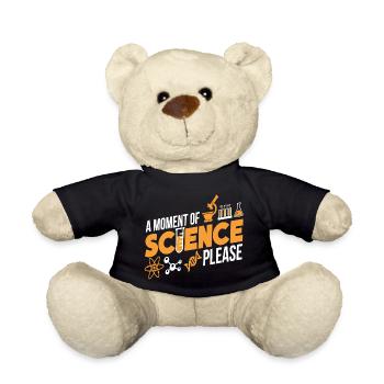 Un moment de science s'il vous plaît t-shirt - Nounours - noir - Devant