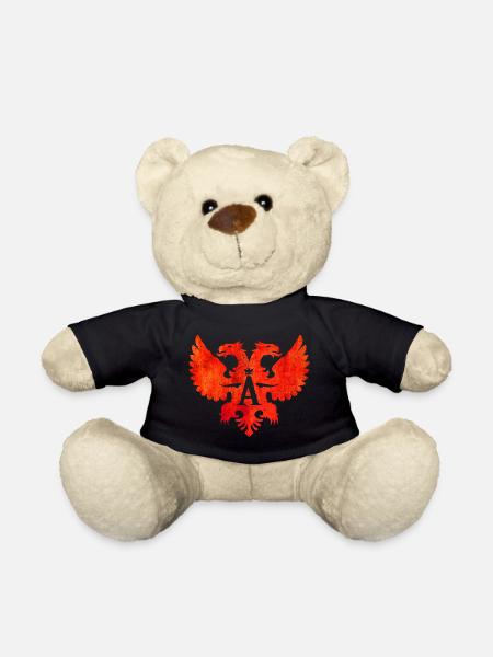 Albania Shqipëri - Albanian Eagle - Albanian - Teddy Bear - black